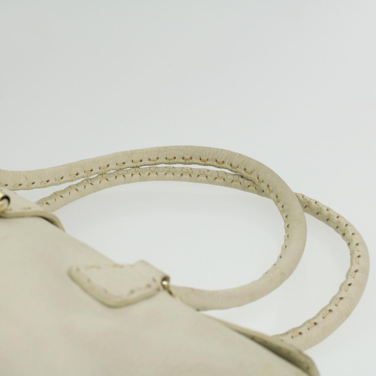 FENDI Celeria Shoulder Bag Leather White  ar8736