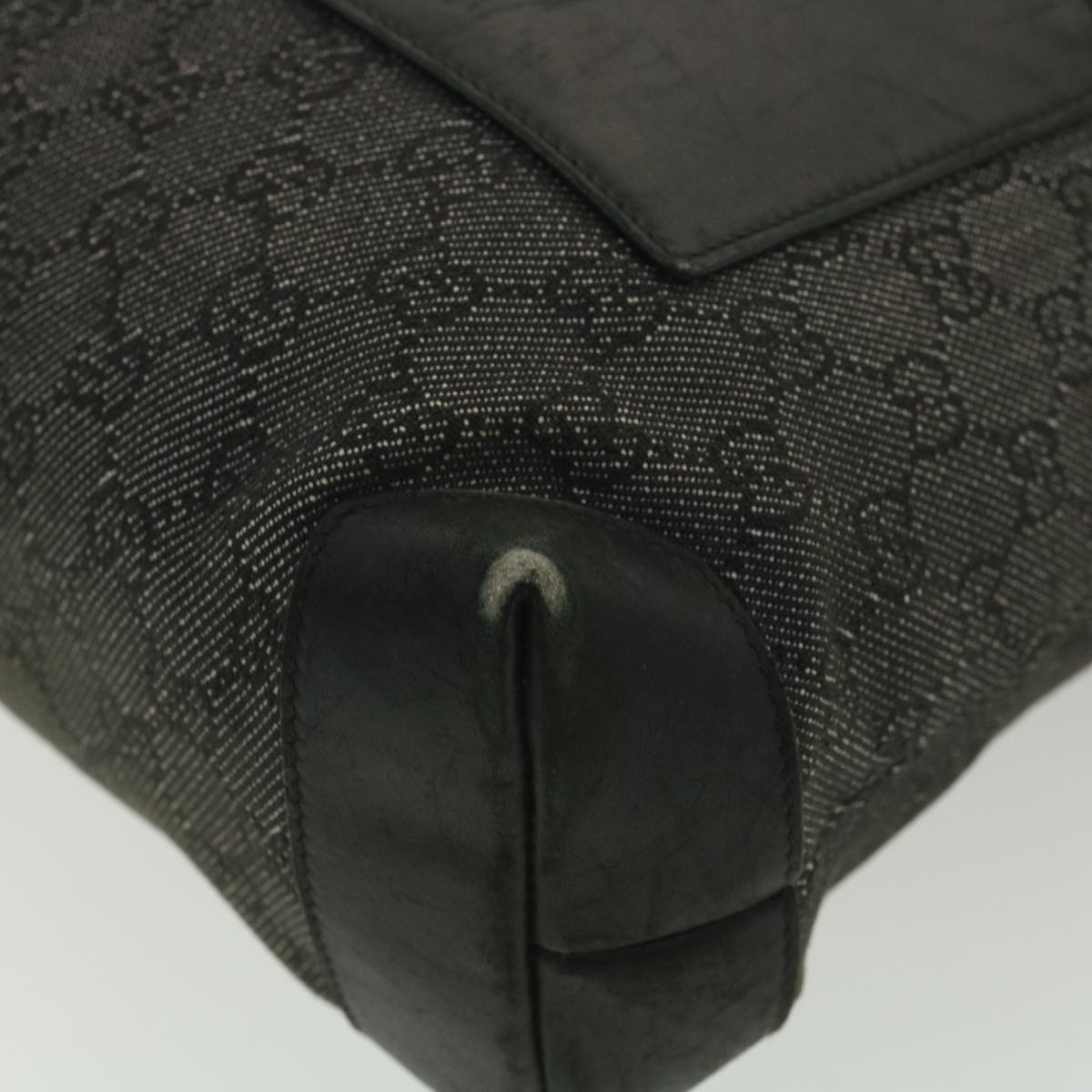 GUCCI GG Canvas Tote Bag Black 28893  ar8950