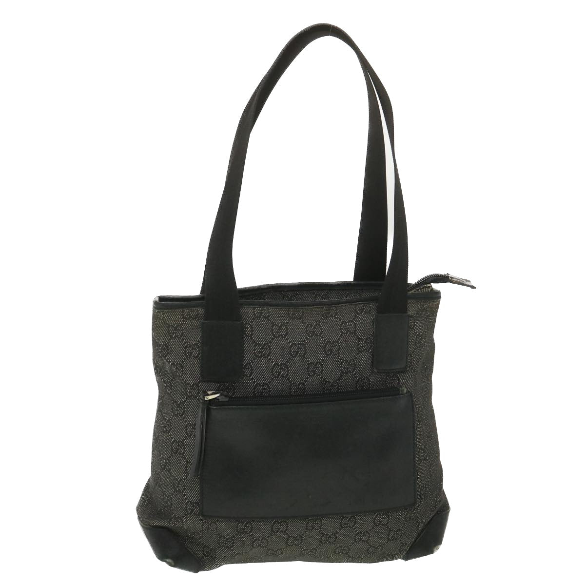 GUCCI GG Canvas Tote Bag Black 28893  ar8950