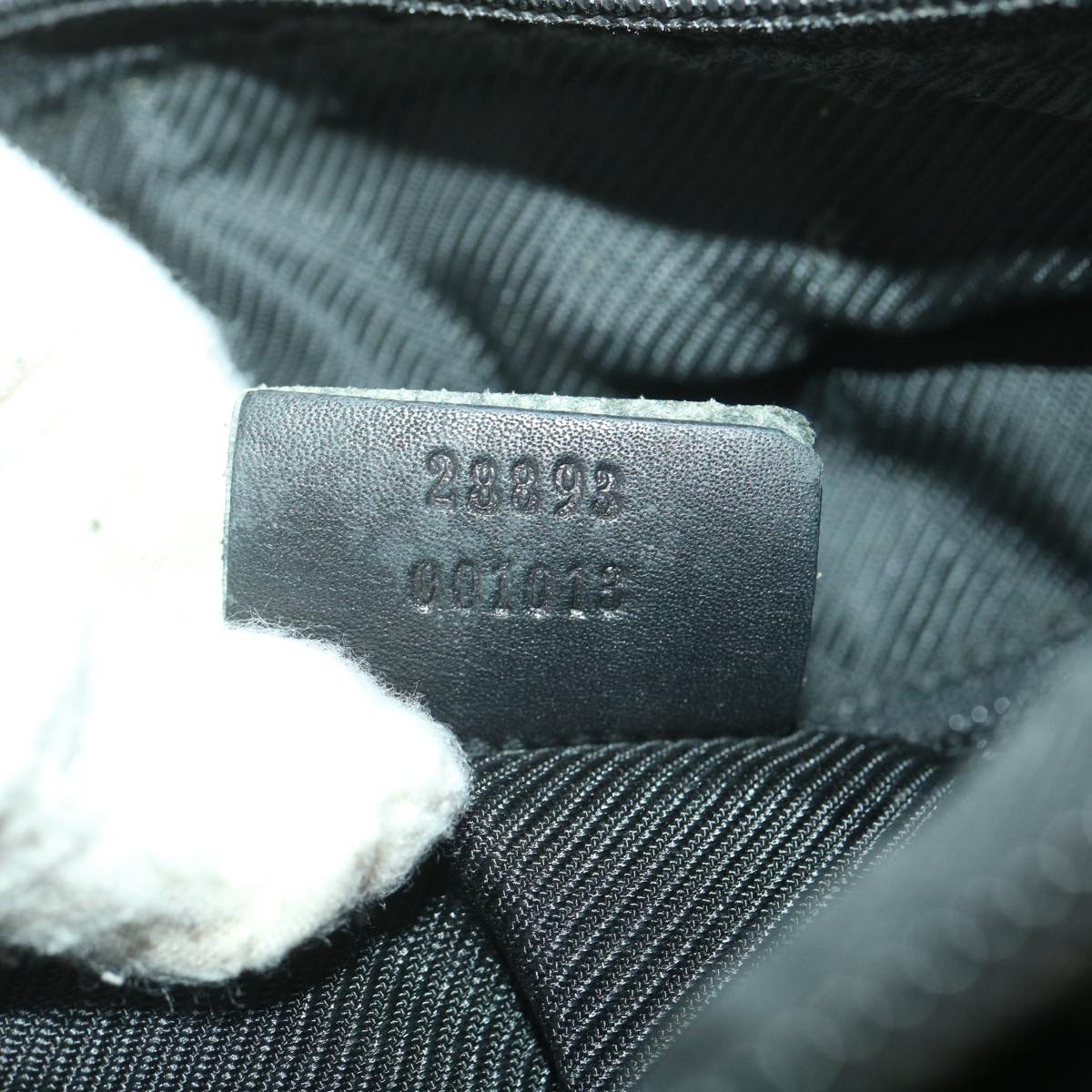 GUCCI GG Canvas Tote Bag Black 28893  ar8950