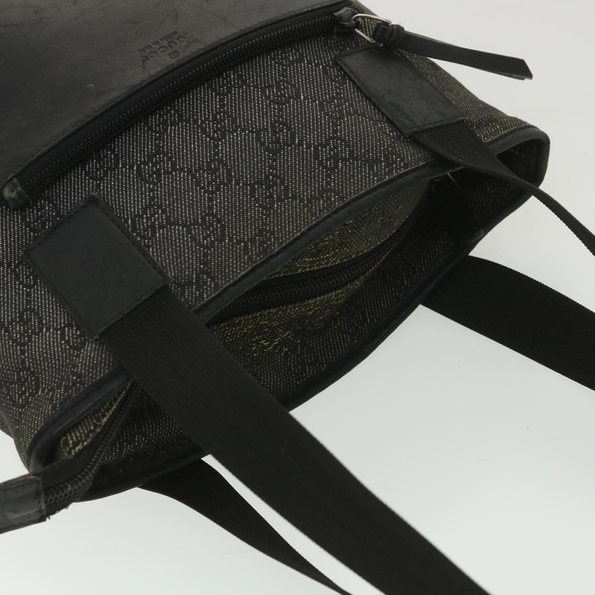 GUCCI GG Canvas Tote Bag Black 28893  ar8950