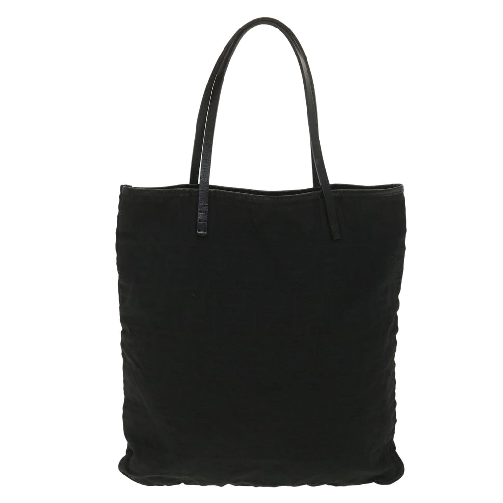 FENDI Zucca Canvas Tote Bag Black Brown  ar9031