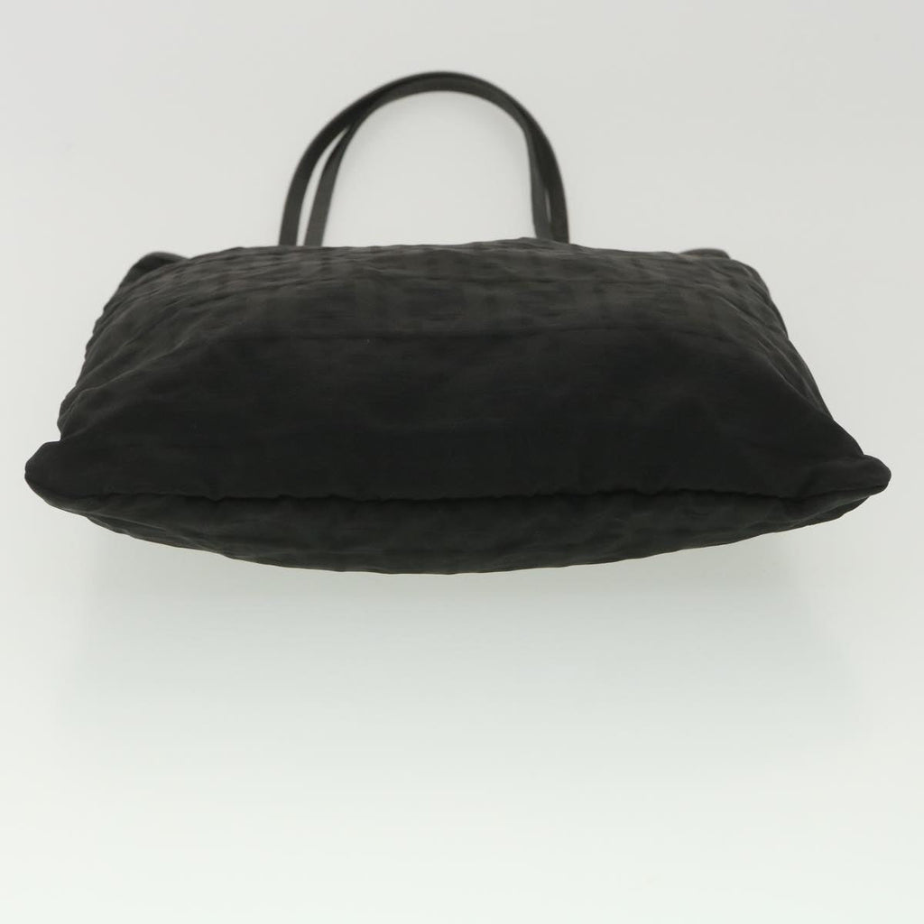 FENDI Zucca Canvas Tote Bag Black Brown  ar9031