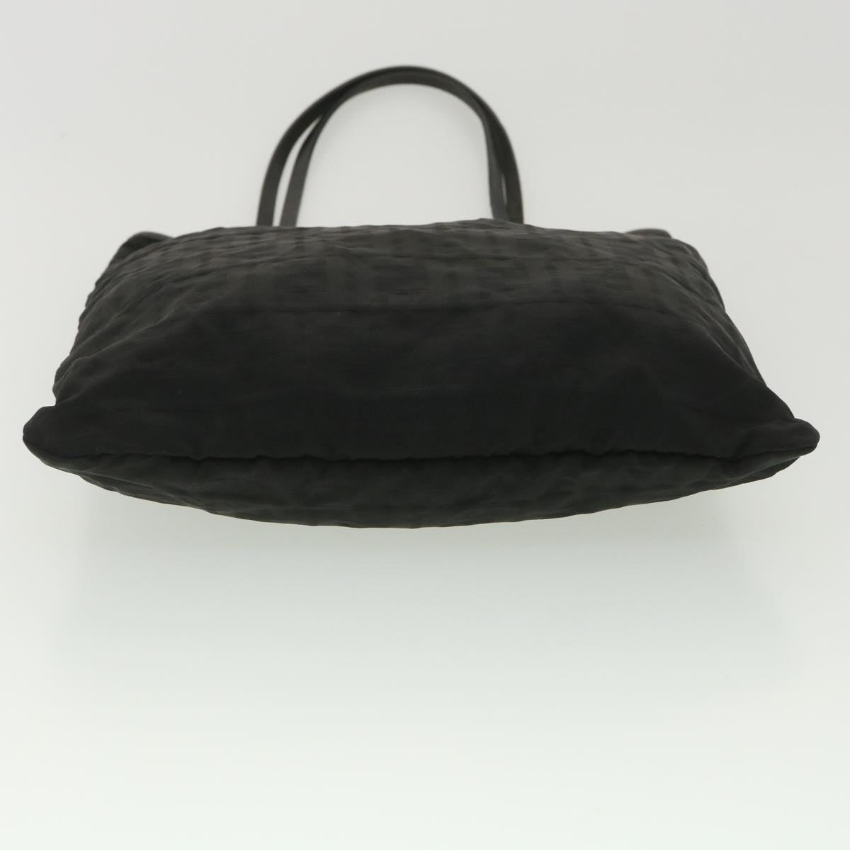 FENDI Zucca Canvas Tote Bag Black Brown  ar9031
