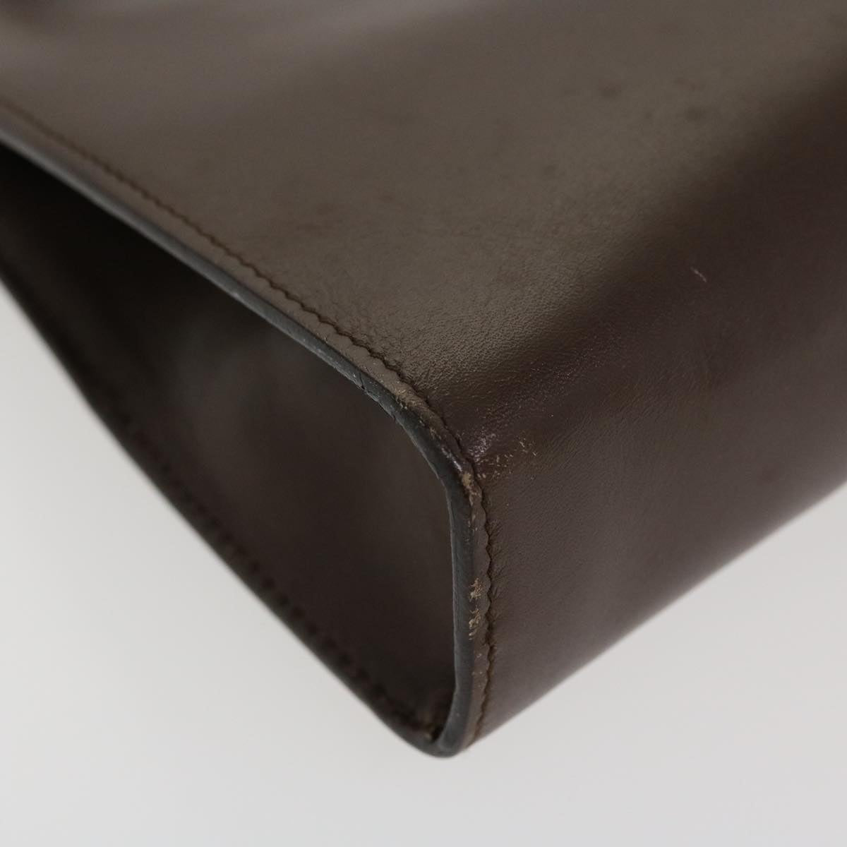 GUCCI Hand Bag Leather Brown  ar9113