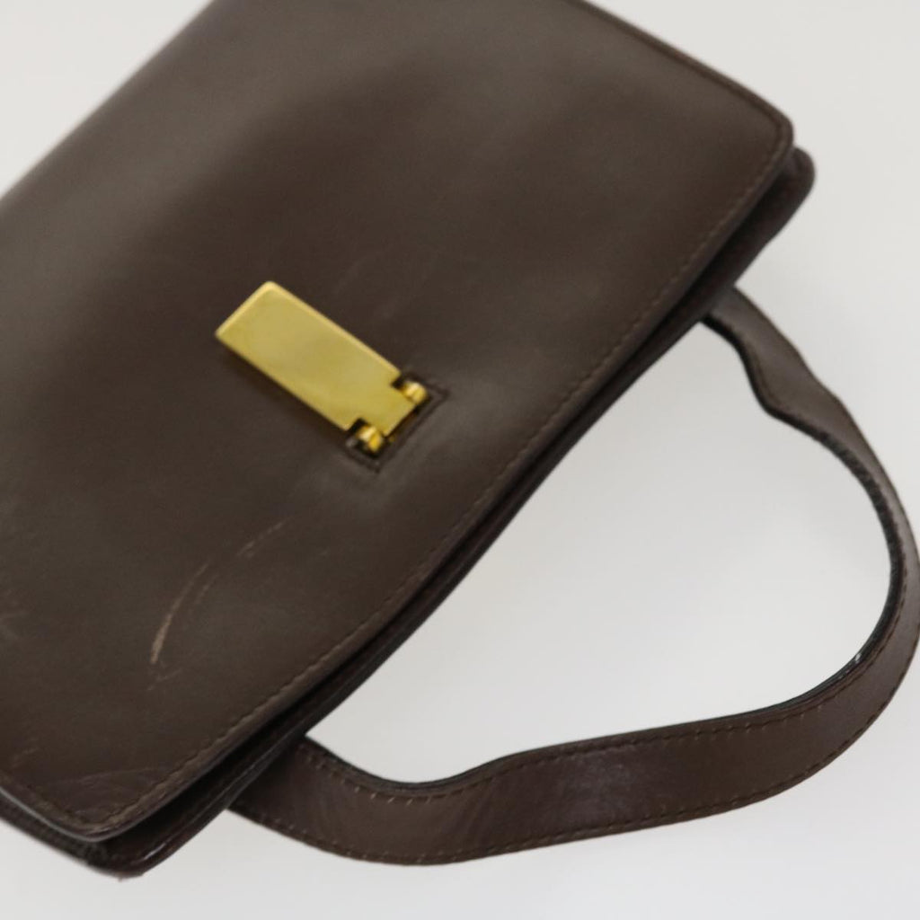 GUCCI Hand Bag Leather Brown  ar9113