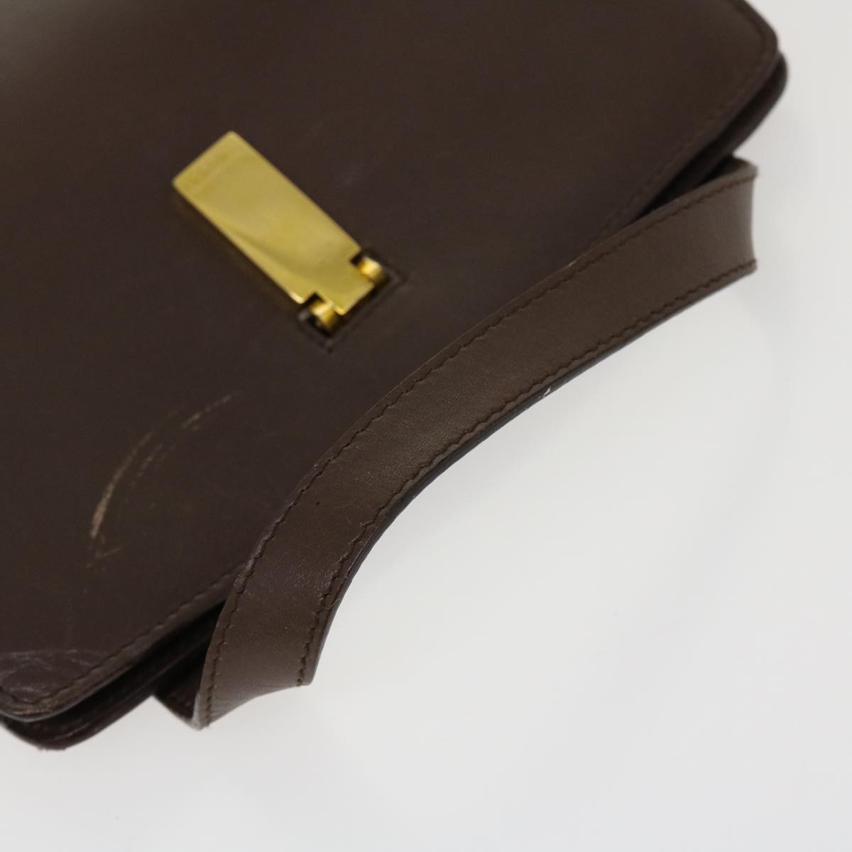 GUCCI Hand Bag Leather Brown  ar9113