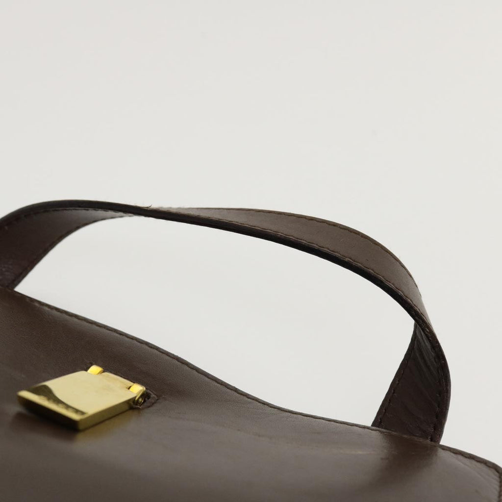 GUCCI Hand Bag Leather Brown  ar9113