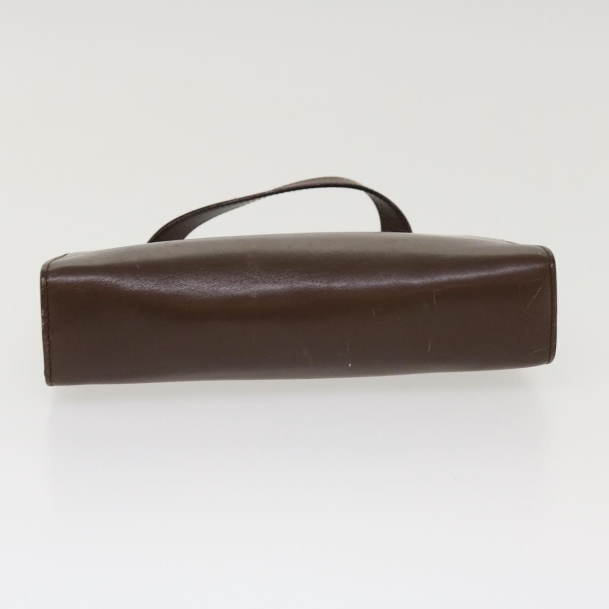 GUCCI Hand Bag Leather Brown  ar9113