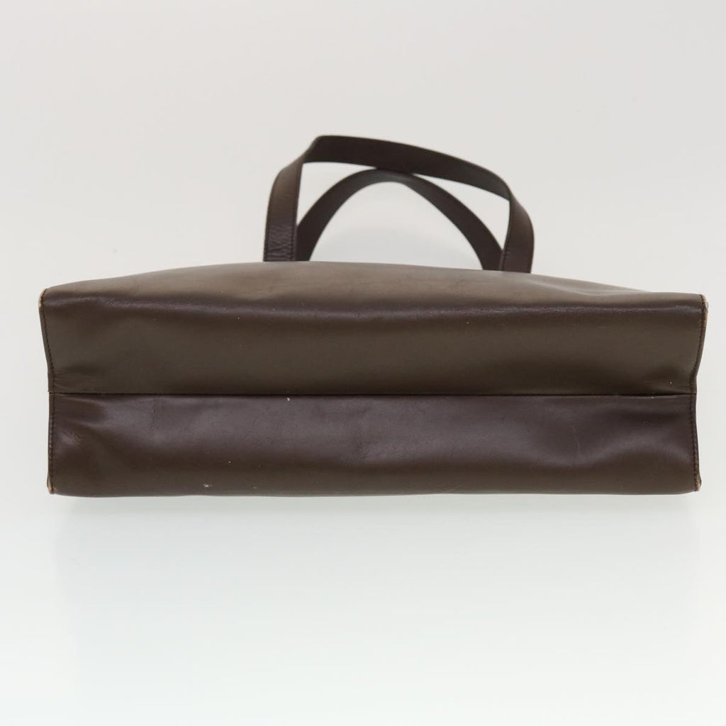 GUCCI Hand Bag Leather Brown  ar9546B