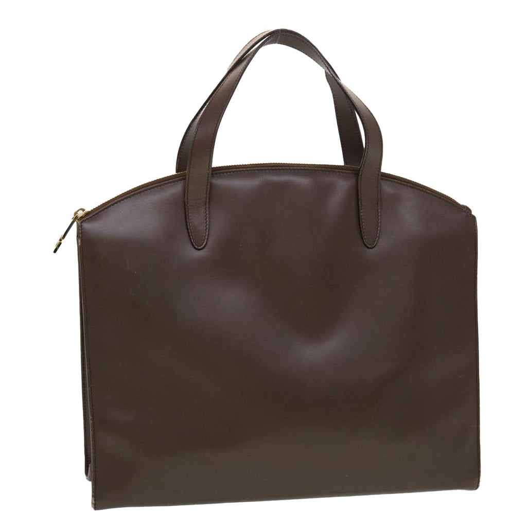 GUCCI Hand Bag Leather Brown  ar9546B