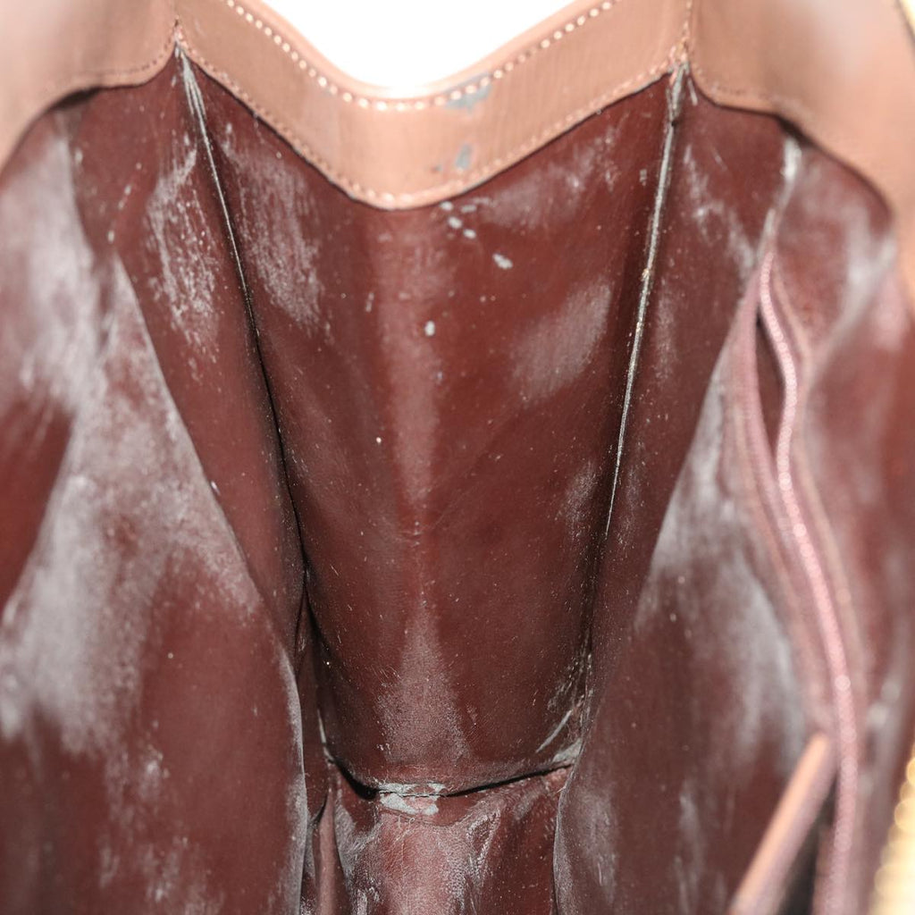 GUCCI Hand Bag Leather Brown  ar9546B