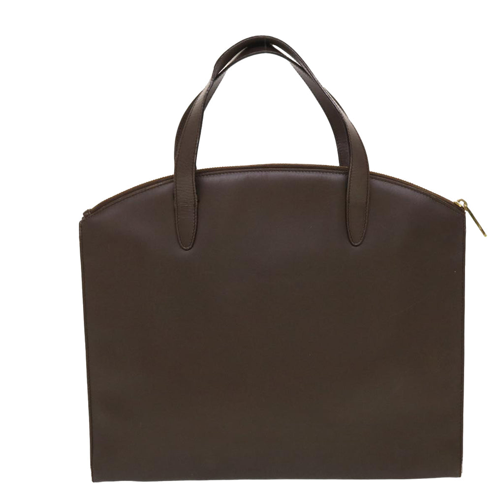 GUCCI Hand Bag Leather Brown  ar9546B