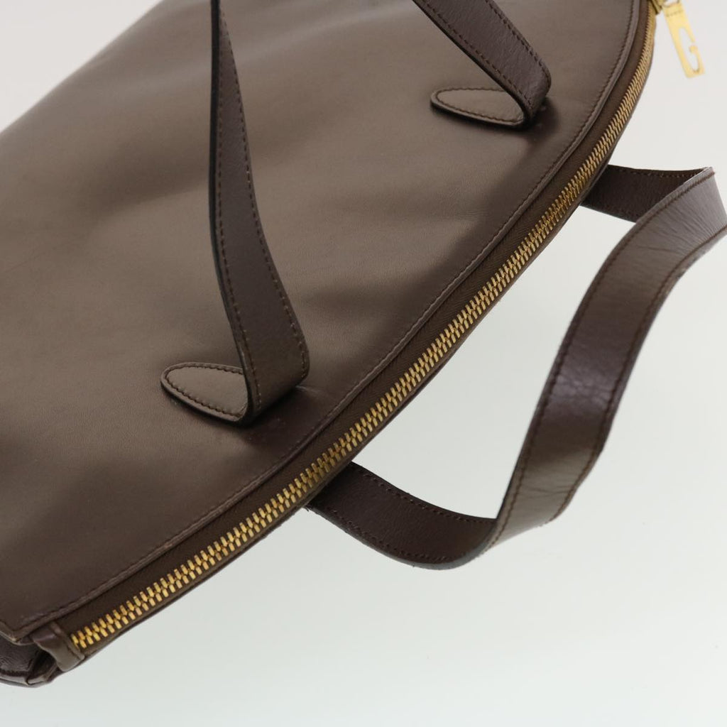 GUCCI Hand Bag Leather Brown  ar9546B