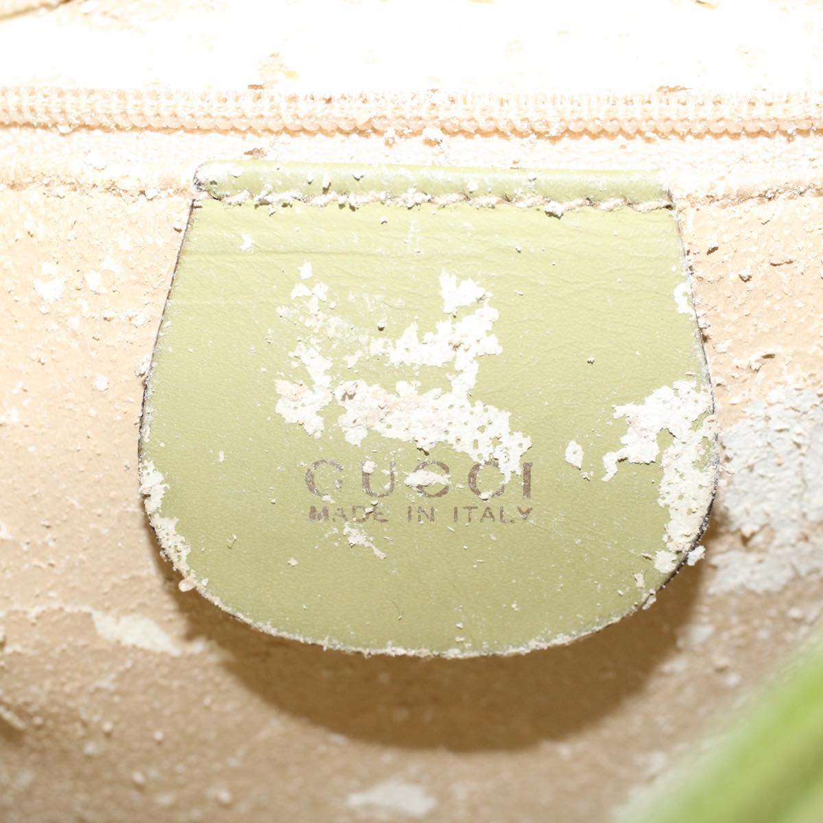 GUCCI Shoulder Bag Suede Green 00734440221  ar9684B
