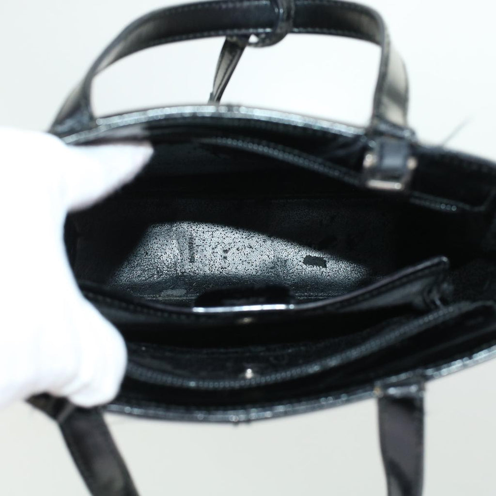 GUCCI Hand Bag Patent leather 2way Shoulder Bag Black 000-2113-0553  ar9686B