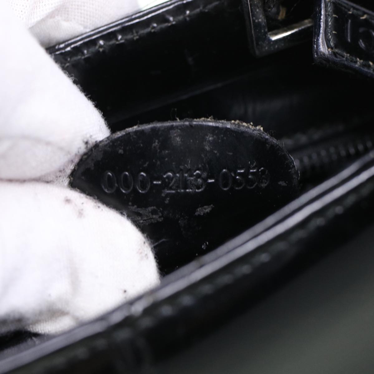 GUCCI Hand Bag Patent leather 2way Shoulder Bag Black 000-2113-0553  ar9686B