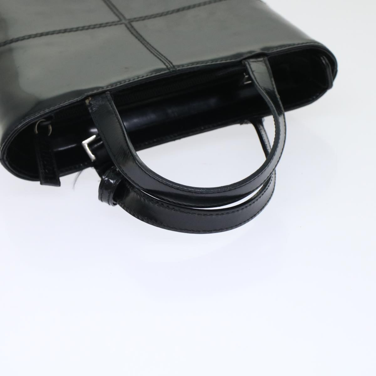 GUCCI Hand Bag Patent leather 2way Shoulder Bag Black 000-2113-0553  ar9686B