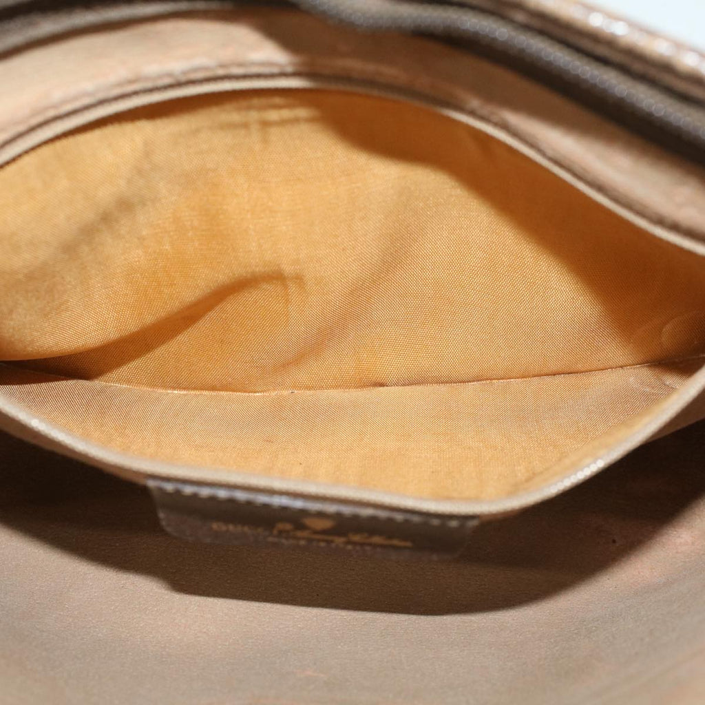 GUCCI GG Canvas Clutch Bag PVC Leather Beige 97.01.037  ar9696B