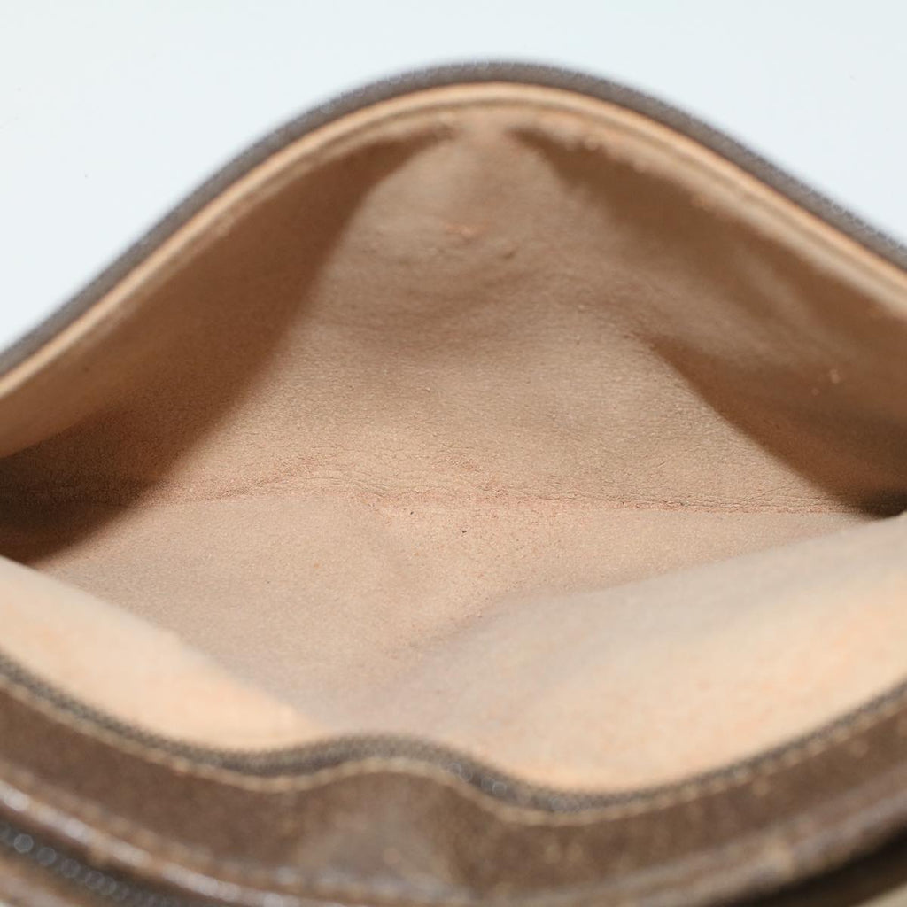GUCCI GG Canvas Clutch Bag PVC Leather Beige 97.01.037  ar9696B