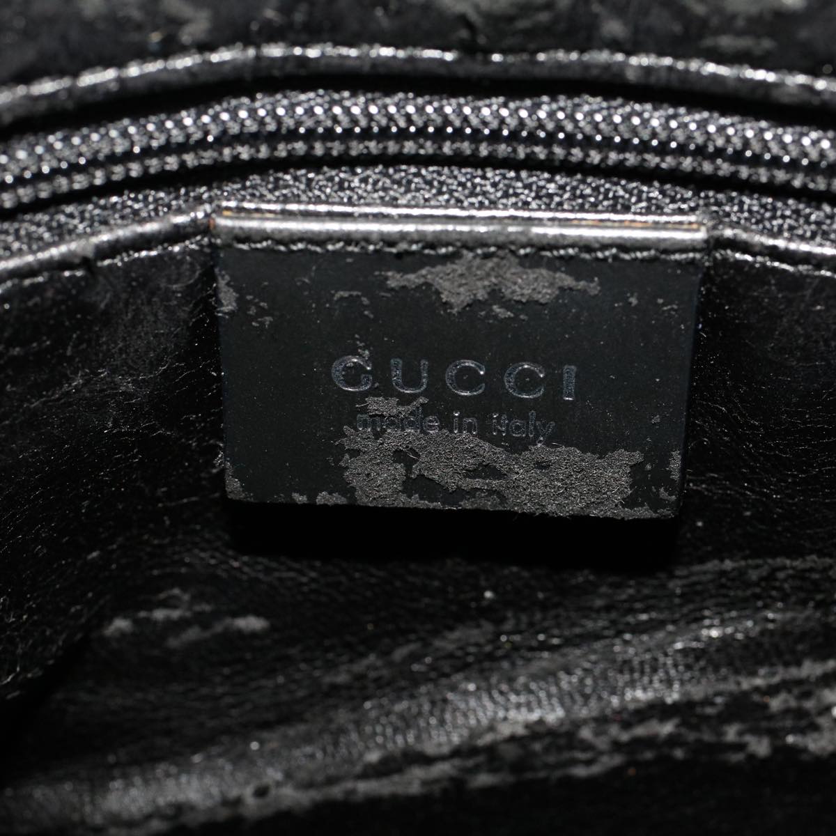 GUCCI Shoulder Bag Leather Black 001.3017  ar9877B