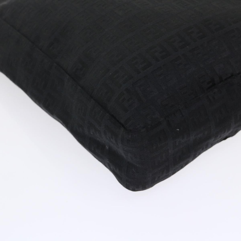 FENDI Zucchino Canvas Tote Bag Black  ar9954