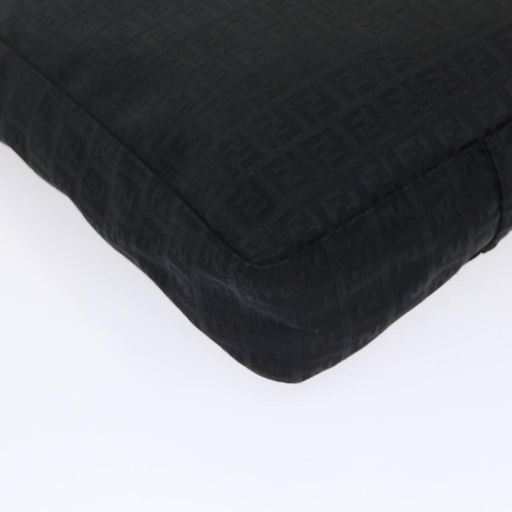 FENDI Zucchino Canvas Tote Bag Black  ar9954