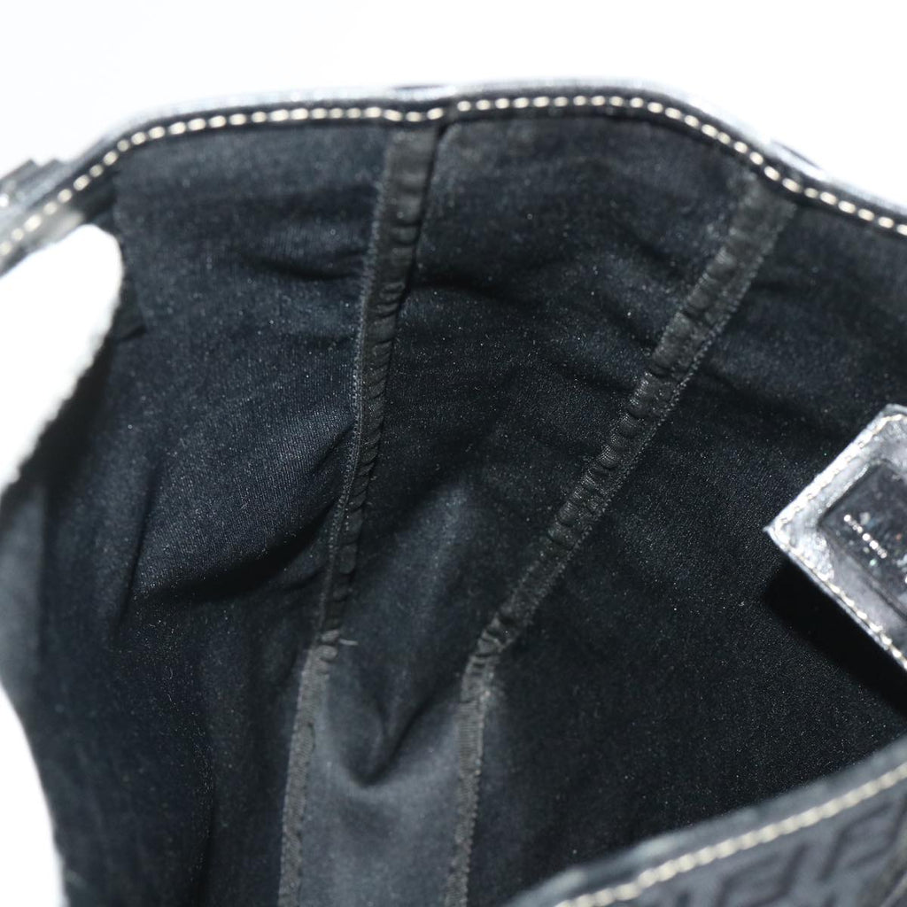 FENDI Zucchino Canvas Tote Bag Black  ar9954