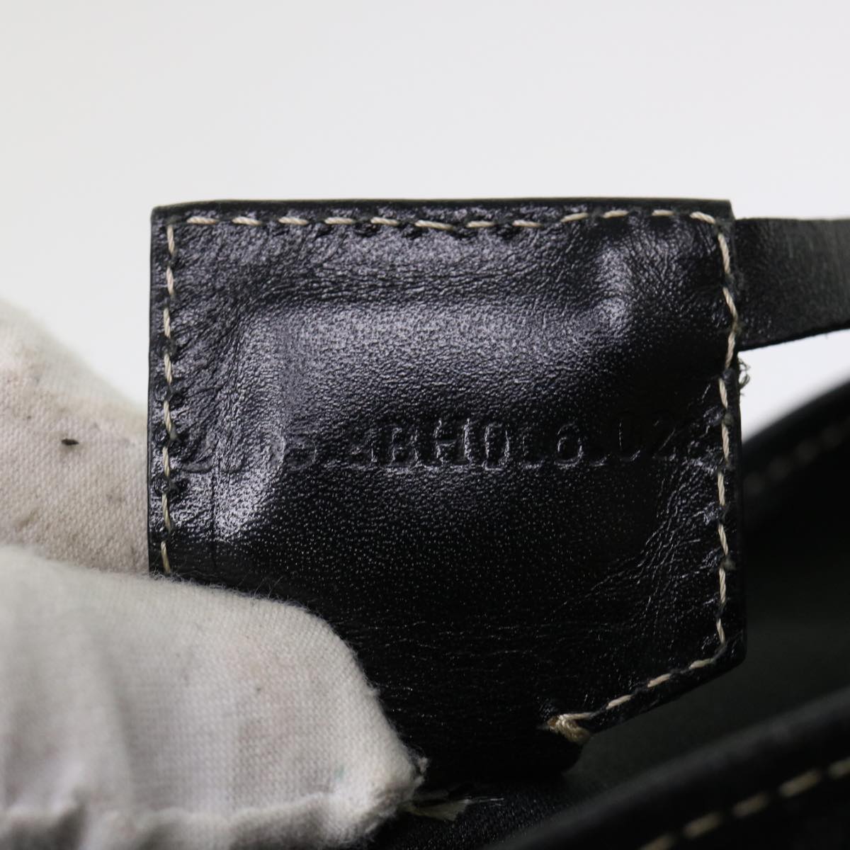FENDI Zucchino Canvas Tote Bag Black  ar9954