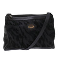 GUCCI Shoulder Bag Suede Leather Black  ar9974