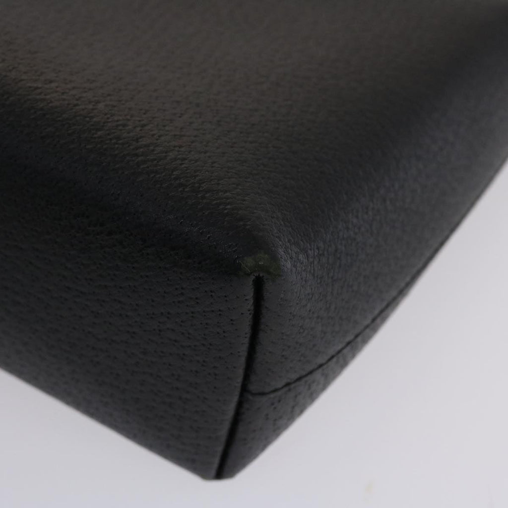 GUCCI Hand Bag Leather Black  ar9996