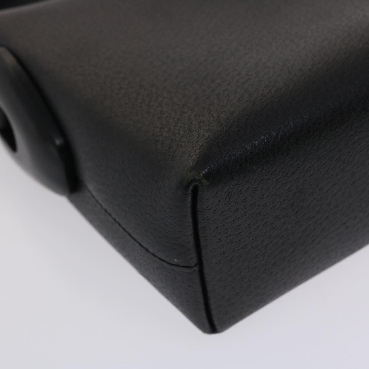 GUCCI Hand Bag Leather Black  ar9996