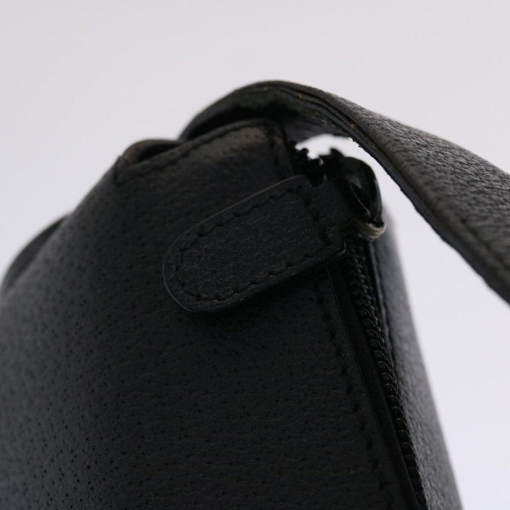 GUCCI Hand Bag Leather Black  ar9996
