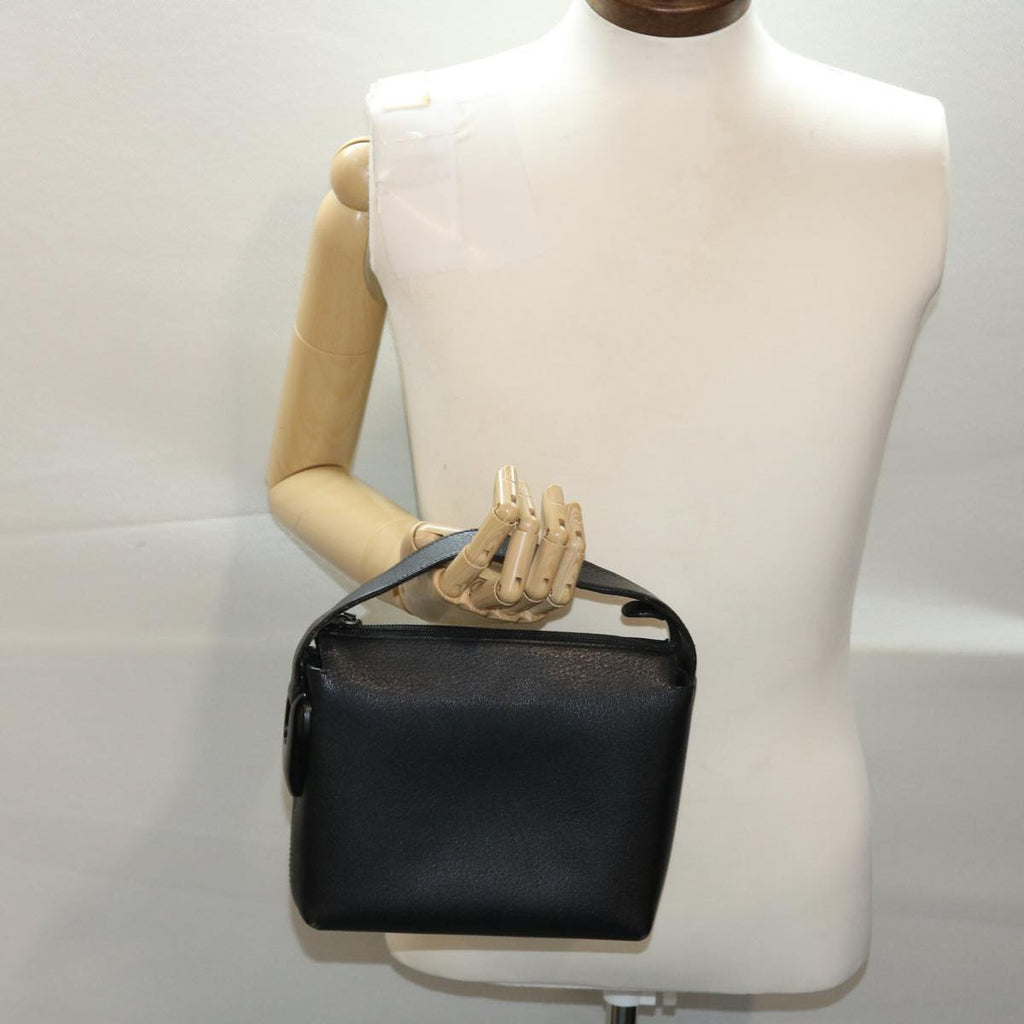 GUCCI Hand Bag Leather Black  ar9996