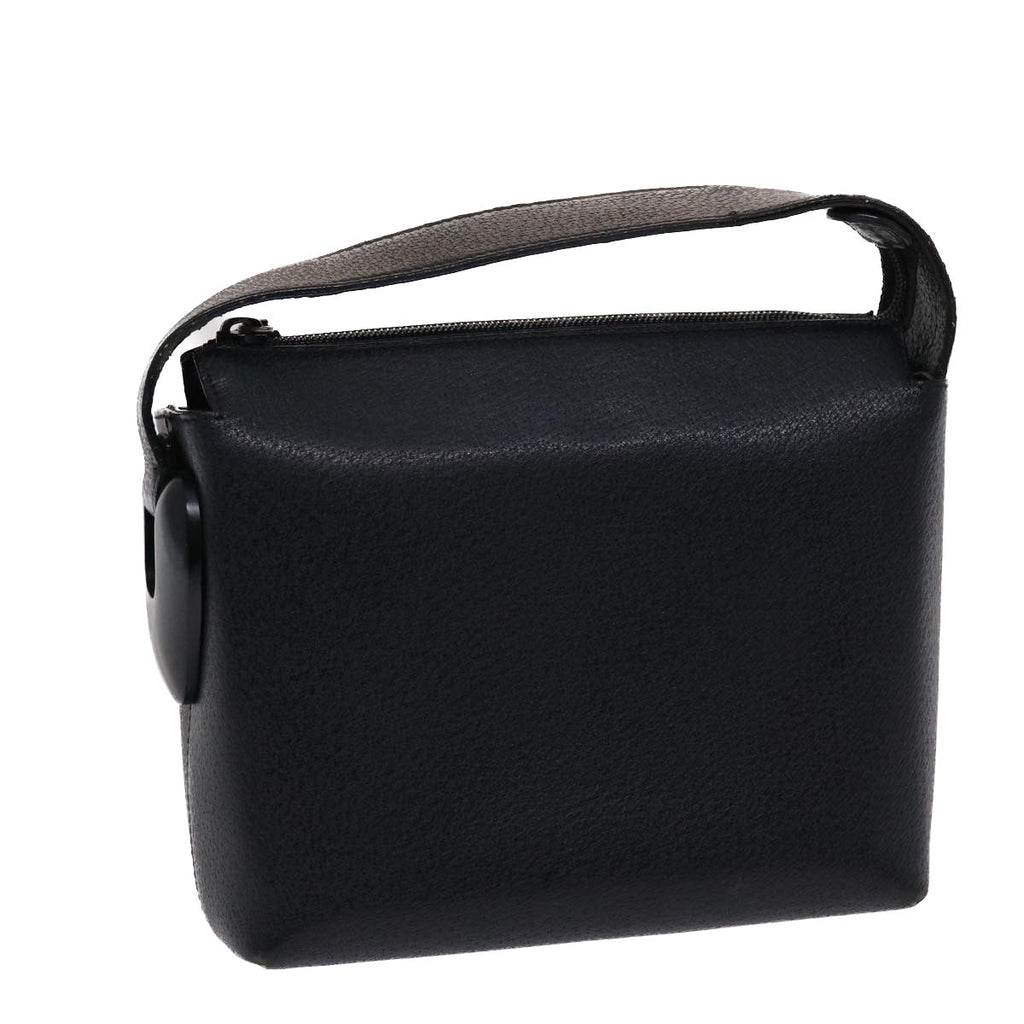 GUCCI Hand Bag Leather Black  ar9996