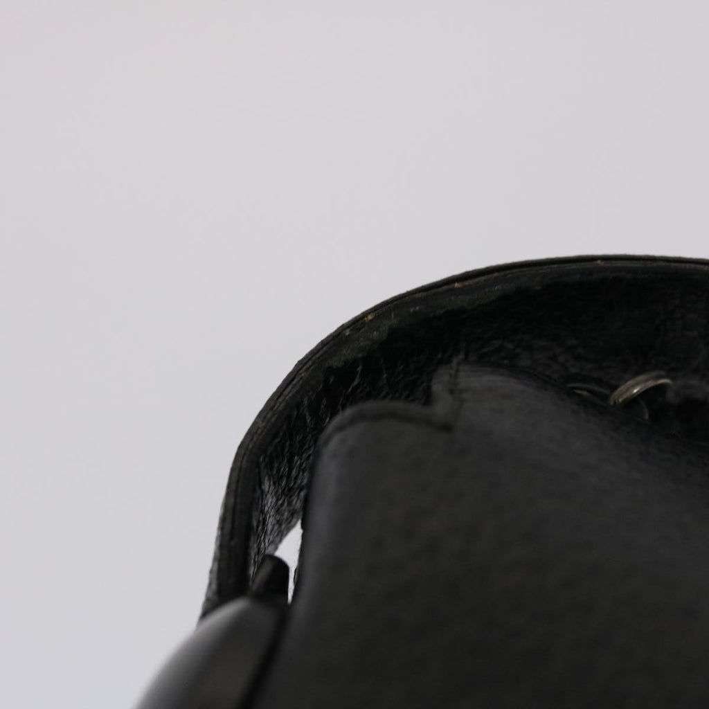 GUCCI Hand Bag Leather Black  ar9996