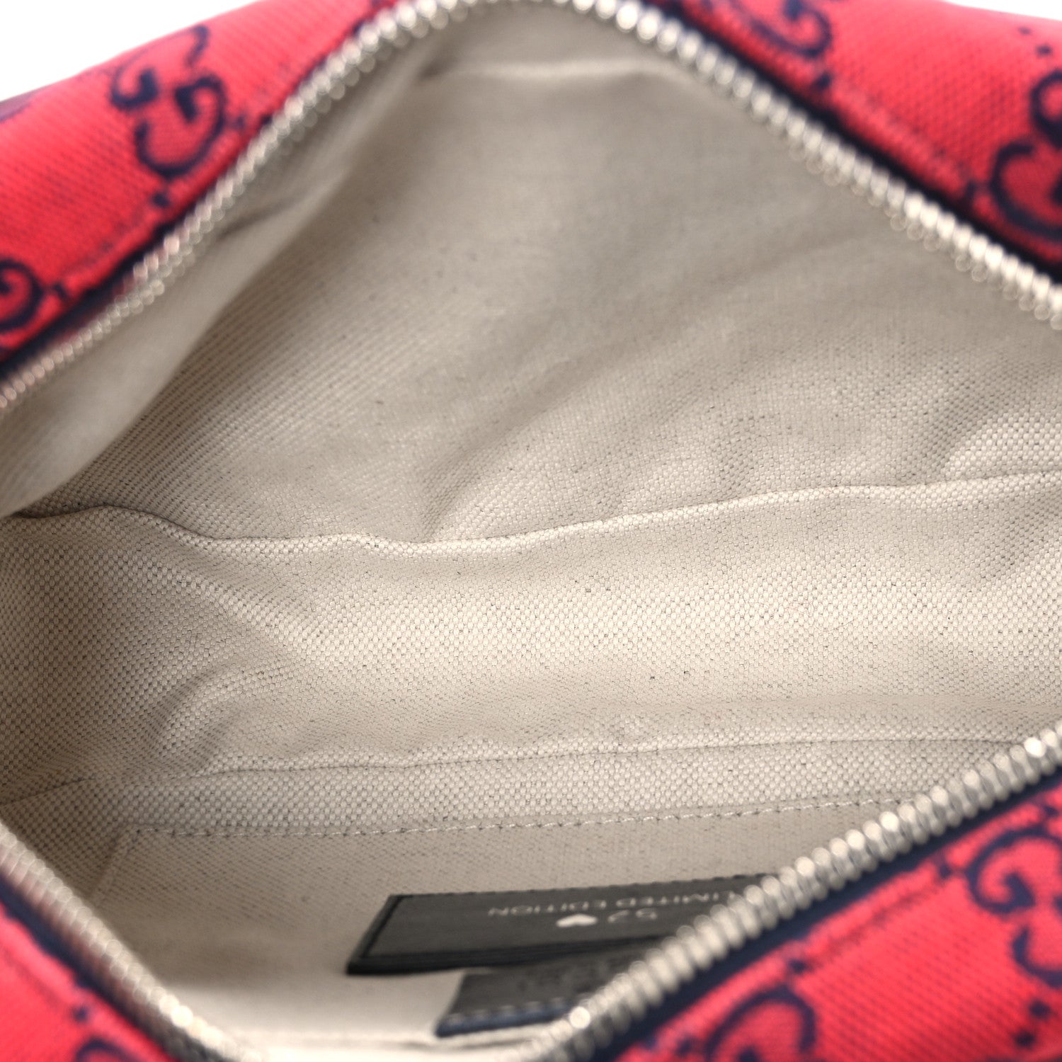 Gucci Monogram Multicolor Matelasse Diagonal Small GG Marmont Chain Shoulder Bag Red Blue