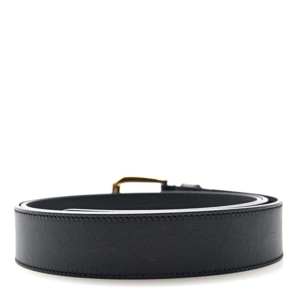 Gucci Calfskin Interlocking G 35mm Belt 120 48 Black