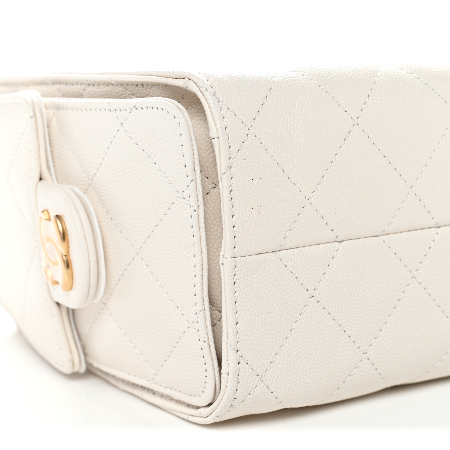 Chanel Caviar Quilted Mini Chanel 25 Handbag White