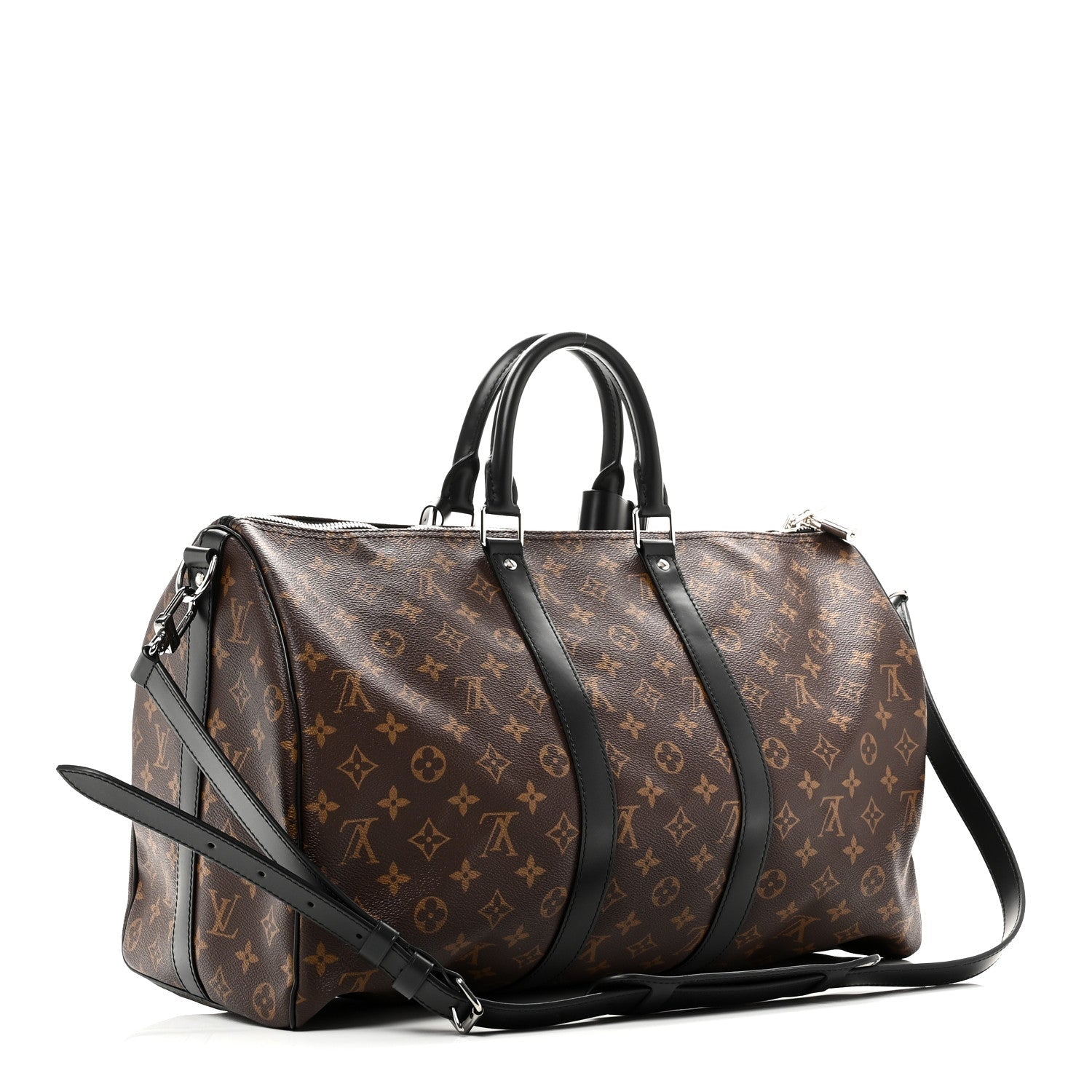 Louis Vuitton Monogram Macassar Keepall Bandouliere 45