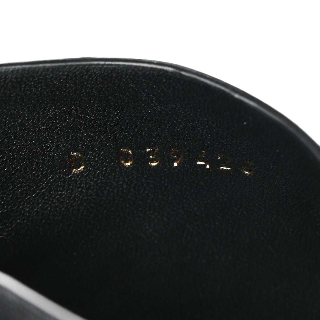 Lambskin Cap Toe Wedge Ankle Boots 38.5 Black