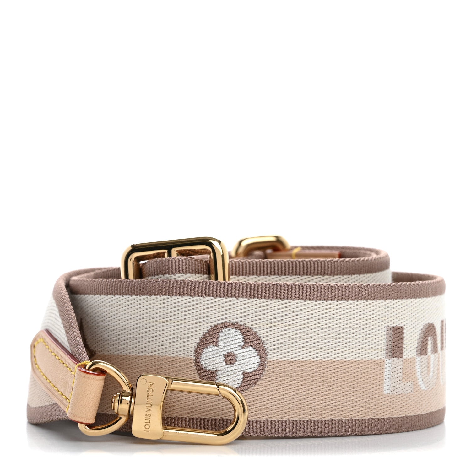 Louis Vuitton Jacquard Speedy Bandouliere 20 Shoulder Strap Beige