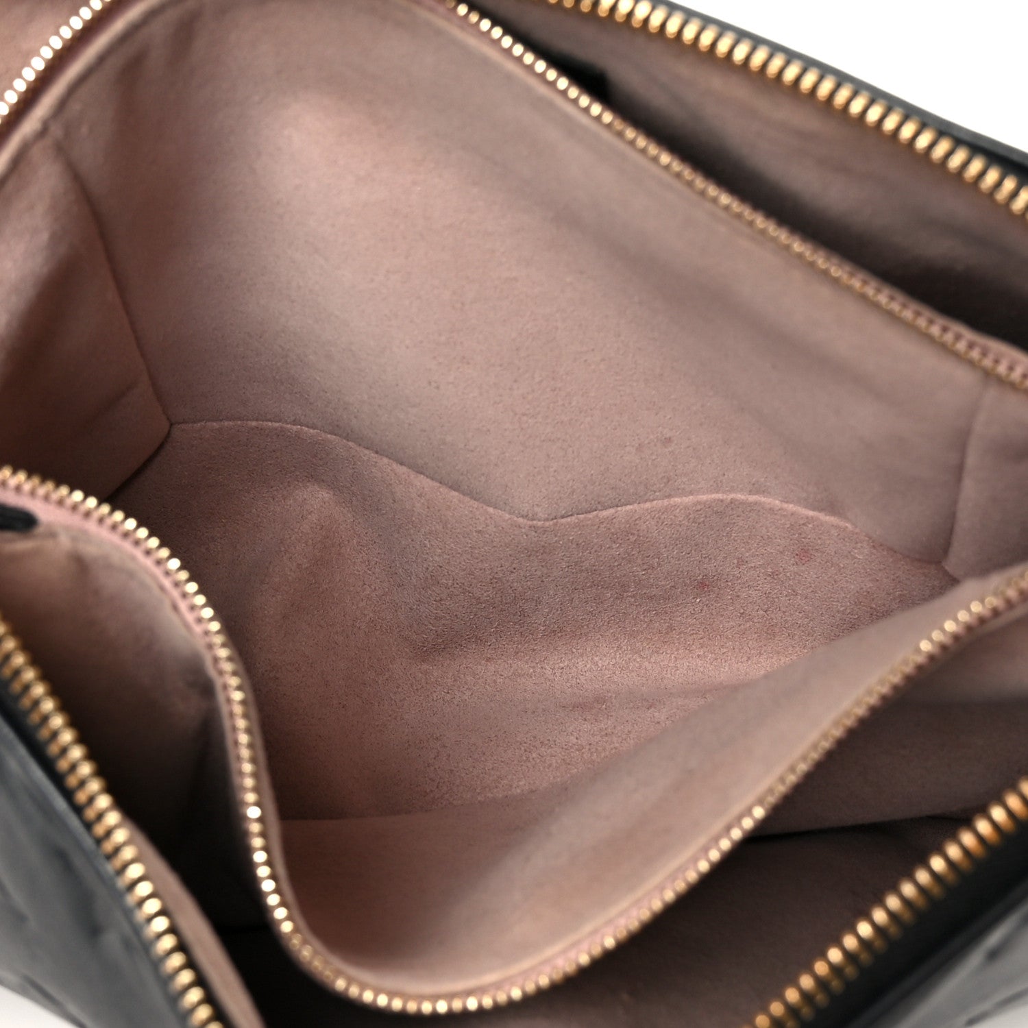 Louis Vuitton Lambskin Embossed Monogram Coussin PM Black