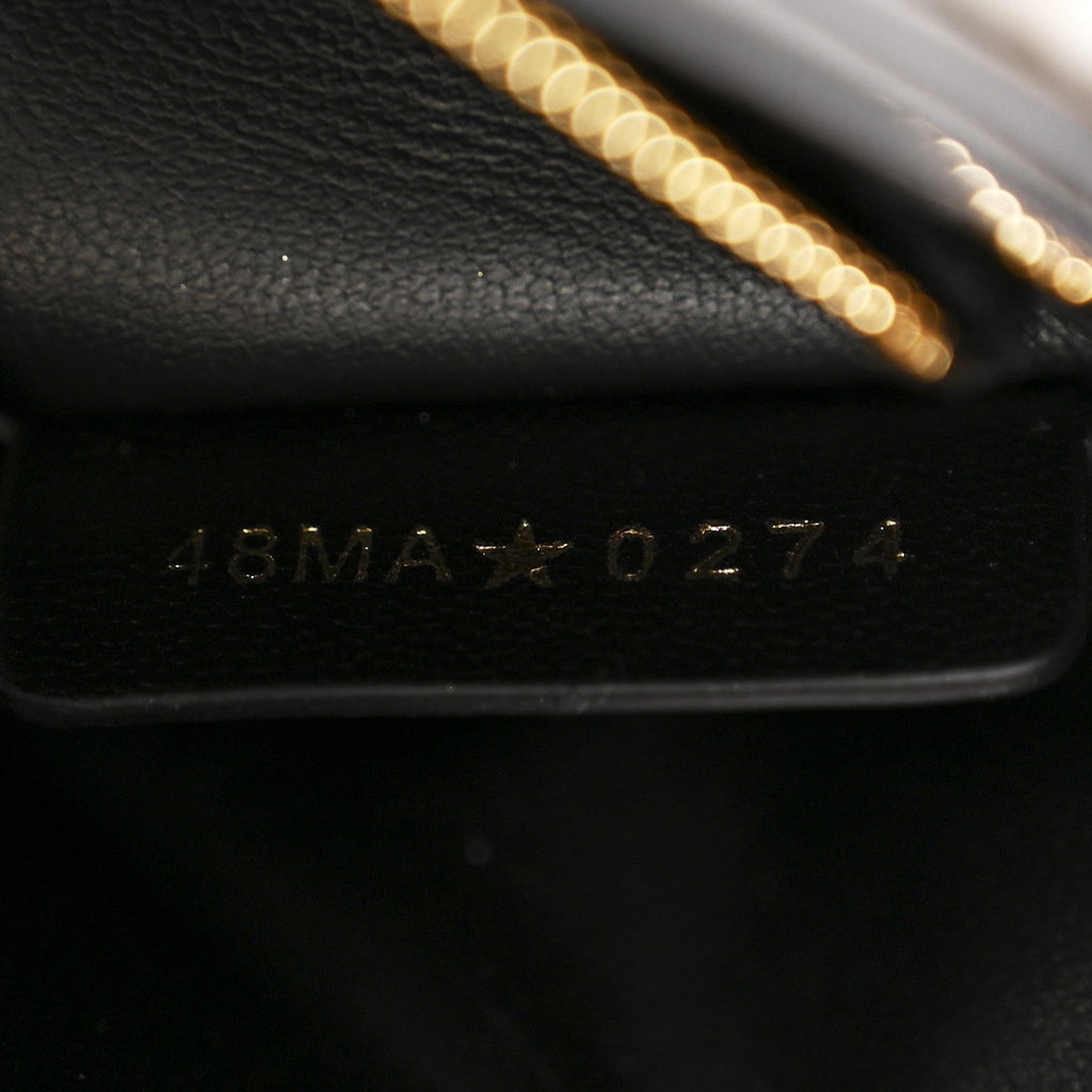 Christian Dior Box Calfskin 30 Montaigne Avenue Pouch Black