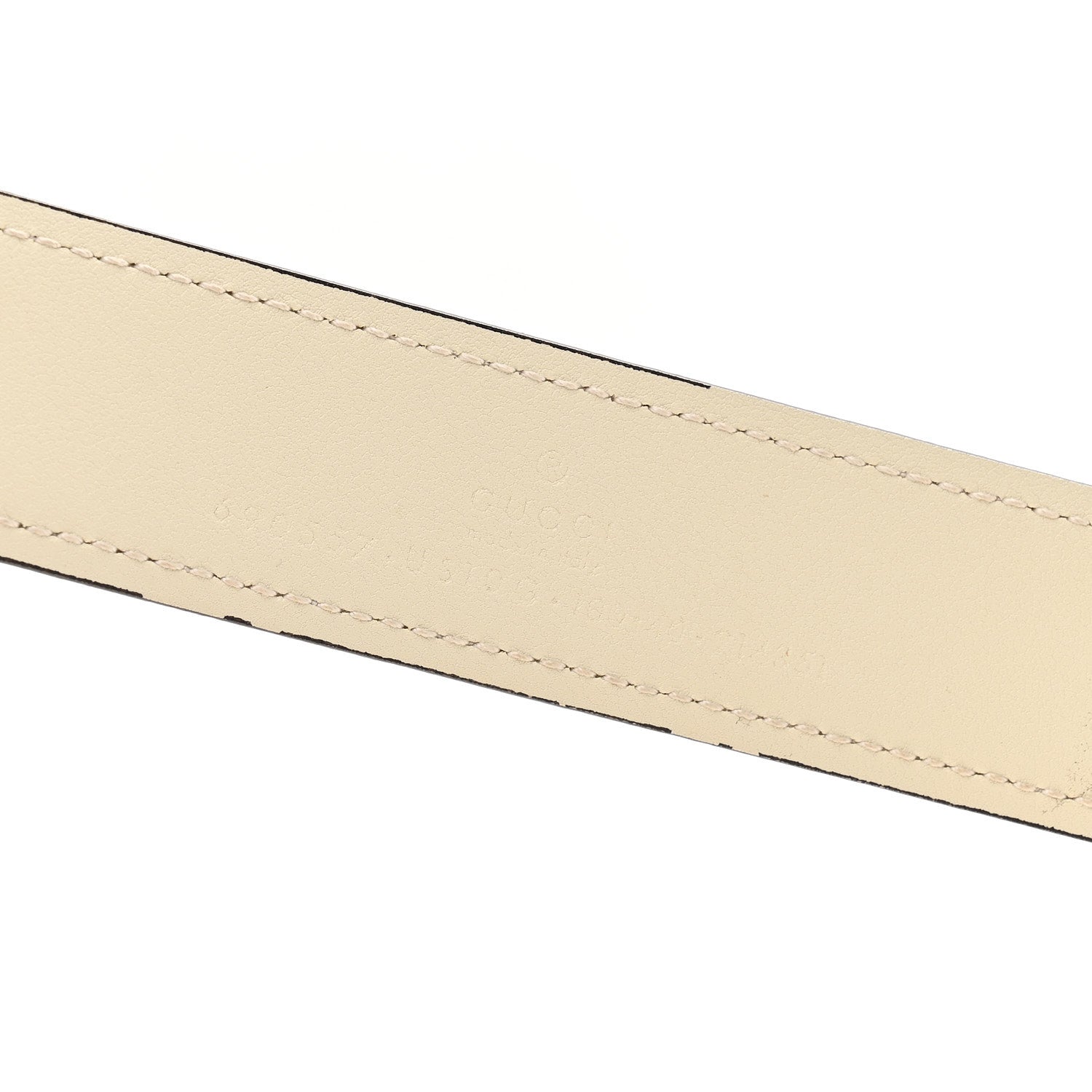 Gucci Ciny Lux Calfskin Blondie Belt 100 40 White