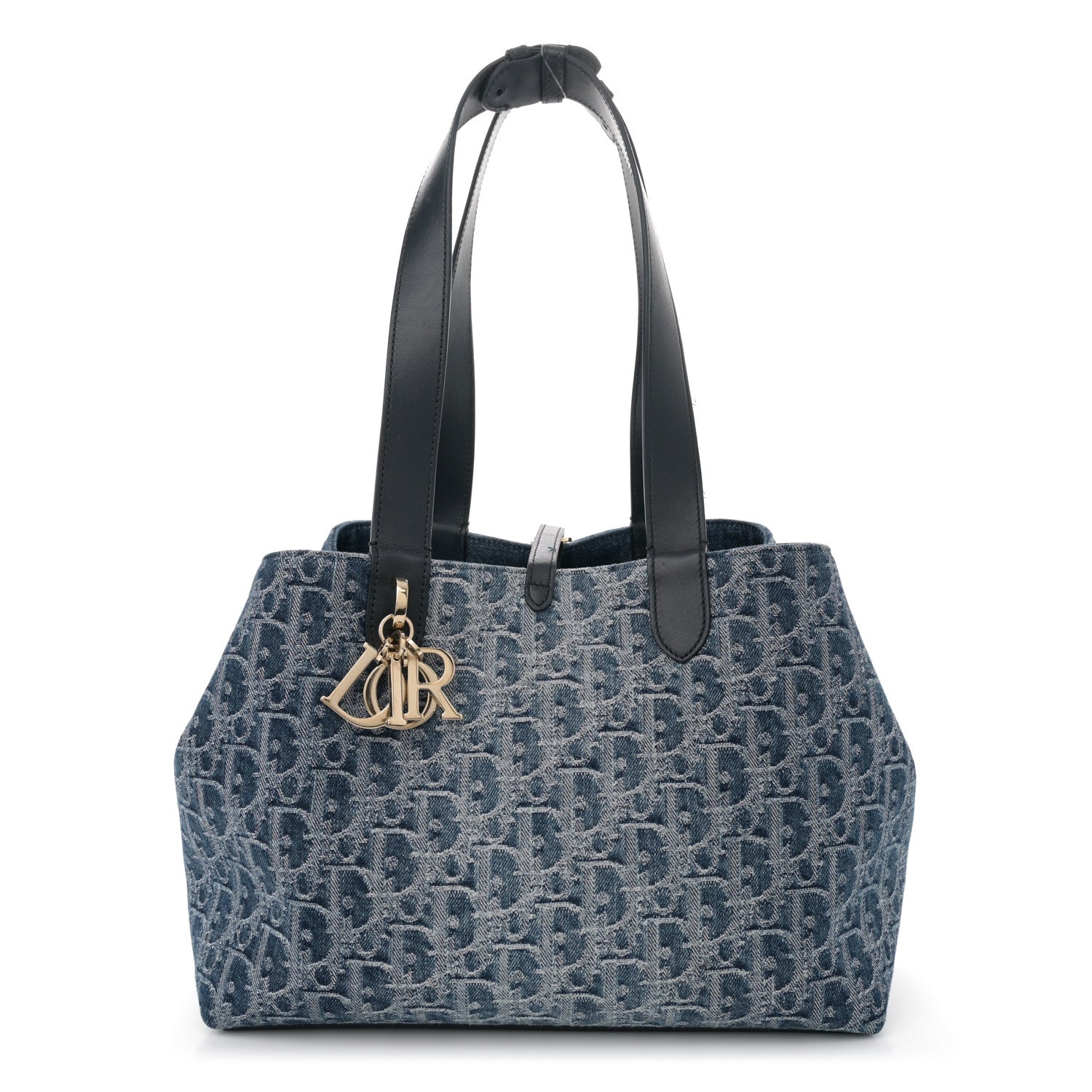 Christian Dior Denim Jacquard Oblique Medium Toujours Blue