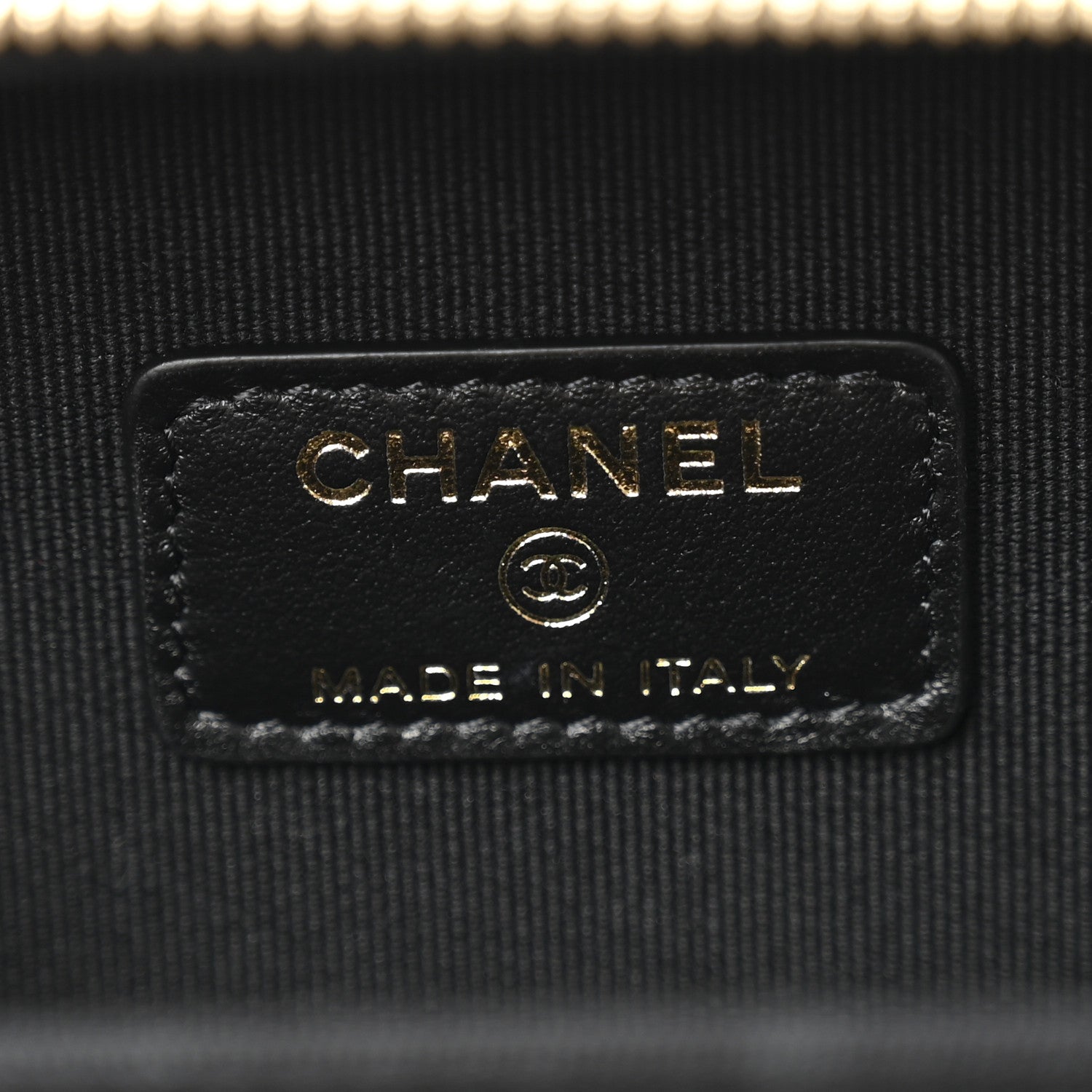 Chanel Caviar Quilted Small Top Handle Vanity Case Black
