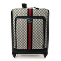 Gucci GG Supreme Monogram Web Medium Savoy Trolley Beige Blue