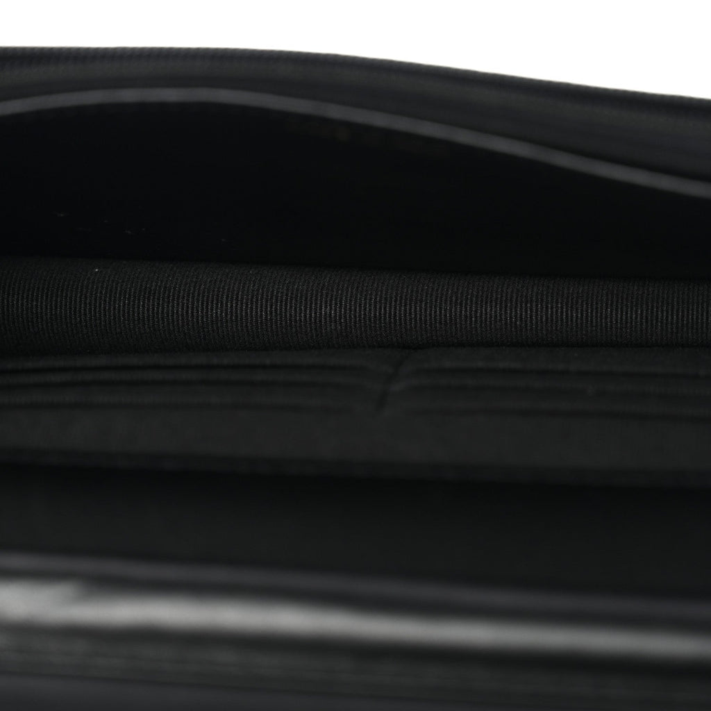 Chanel Caviar Quilted Boy Wallet On Chain WOC Black