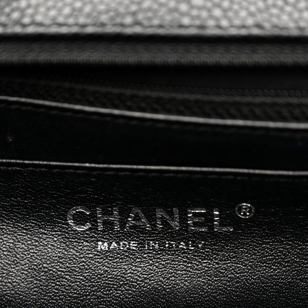 Chanel Caviar Quilted Jumbo Single Flap Black
